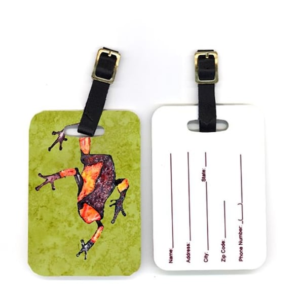 Carolines Treasures 8689BT 4 x 2.75 in. Pair of Frog Luggage Tag 8689BT - main